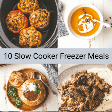 10 slow cooker freezer meals