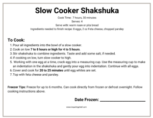 Slow Cooker Shakshuka_printable freezer label