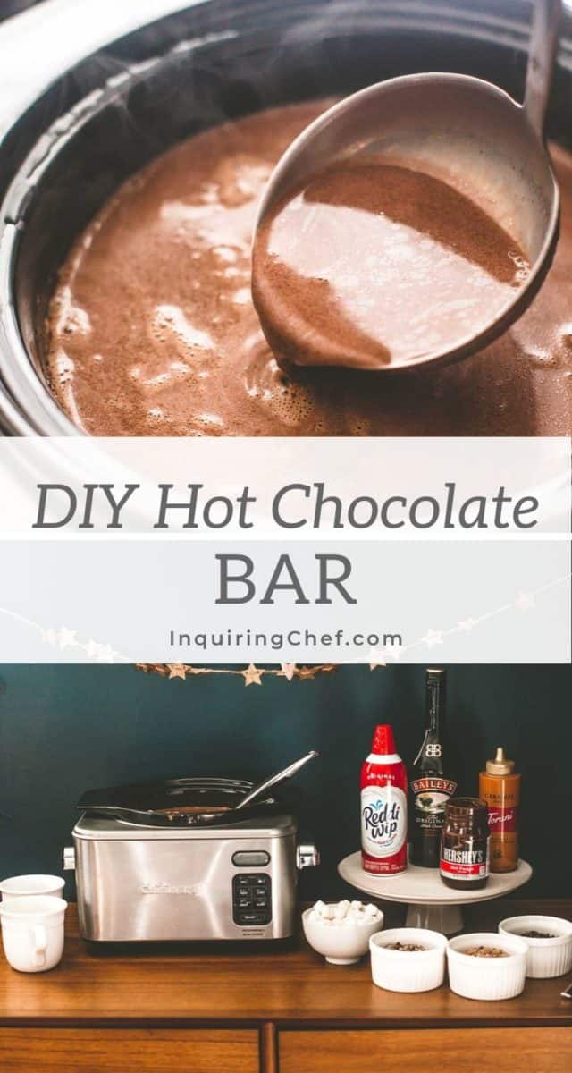 set up a hot chocolate bar