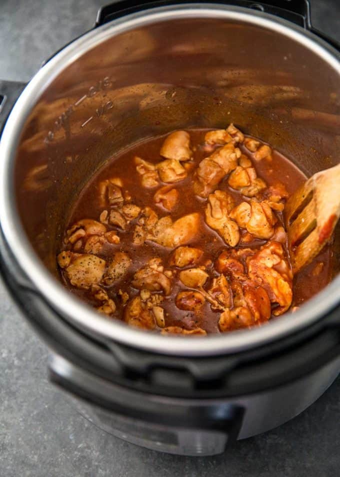 cooking honey adobo chicken in the instant pot