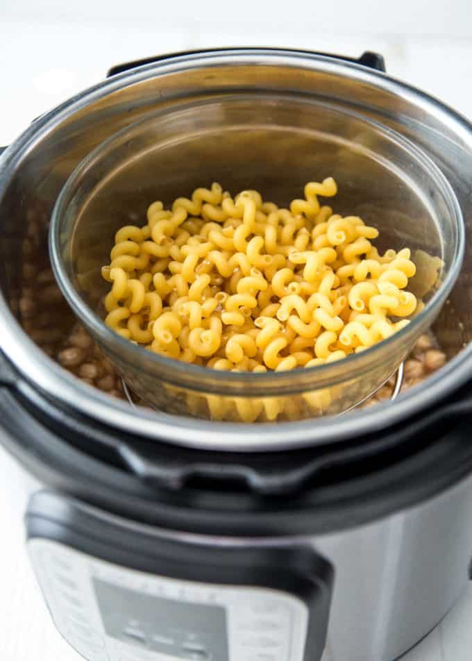 cooking pasta in the instant pot