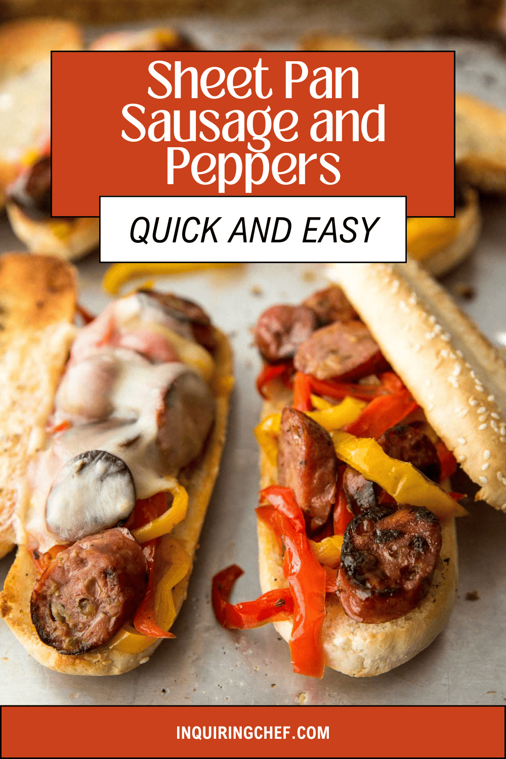 sheet pan sausage and peppers