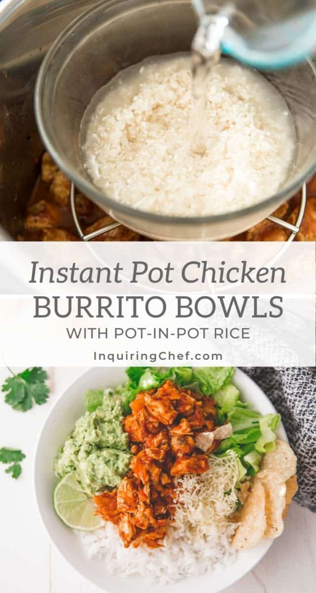 chicken burrito bowls