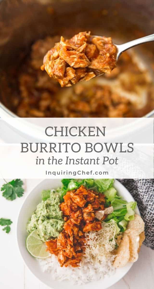 chicken burrito bowls