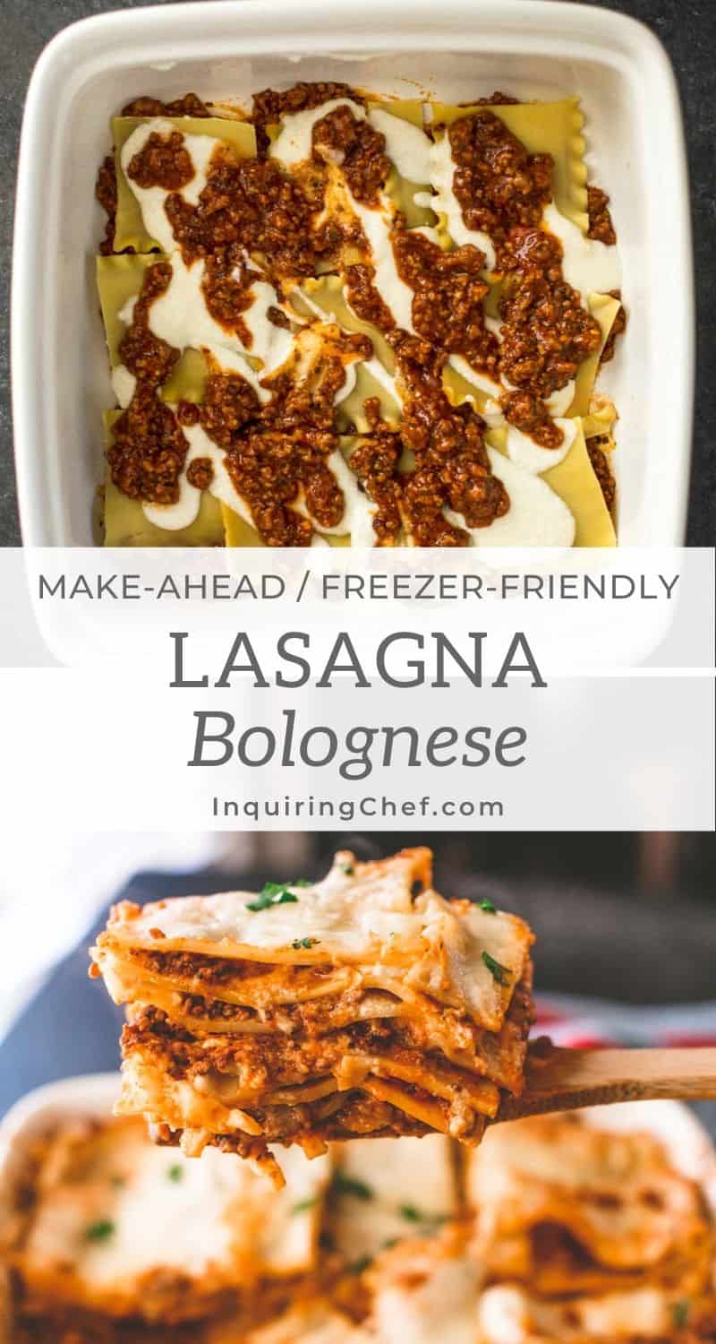 Lasagna Bolognese (made without ricotta cheese)