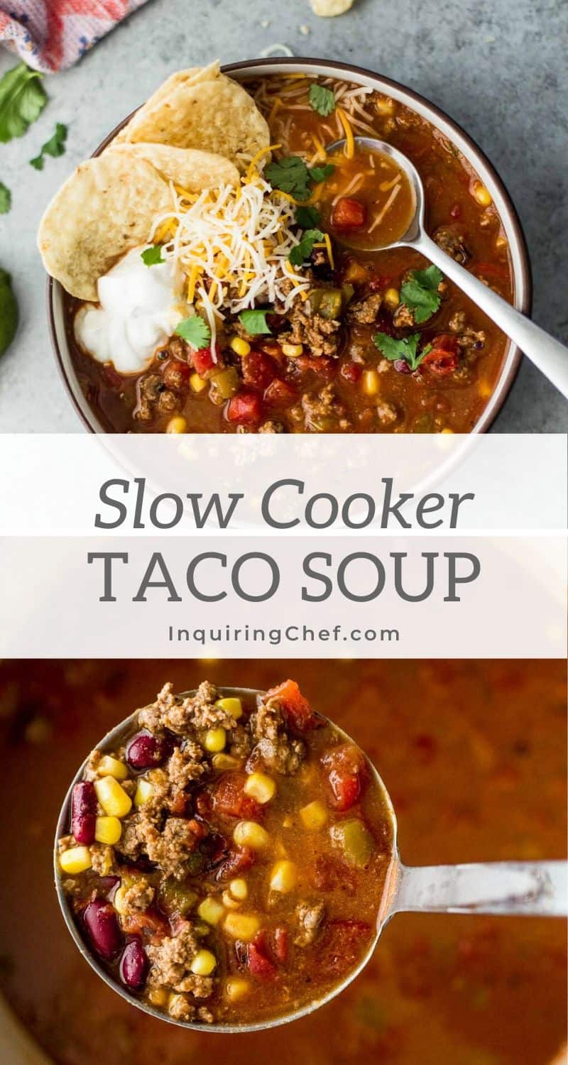 slow cooker taco soup