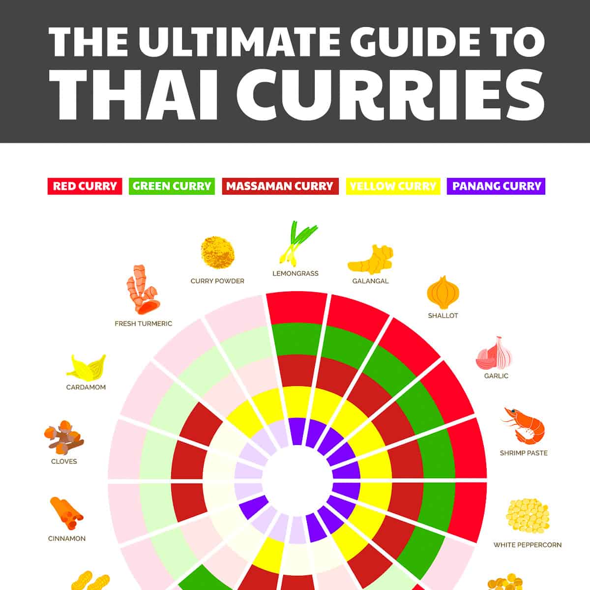 Difference between thai curries