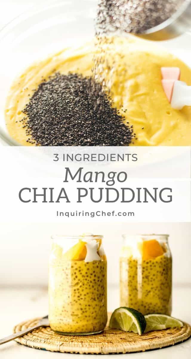 Mango Chia seed pudding