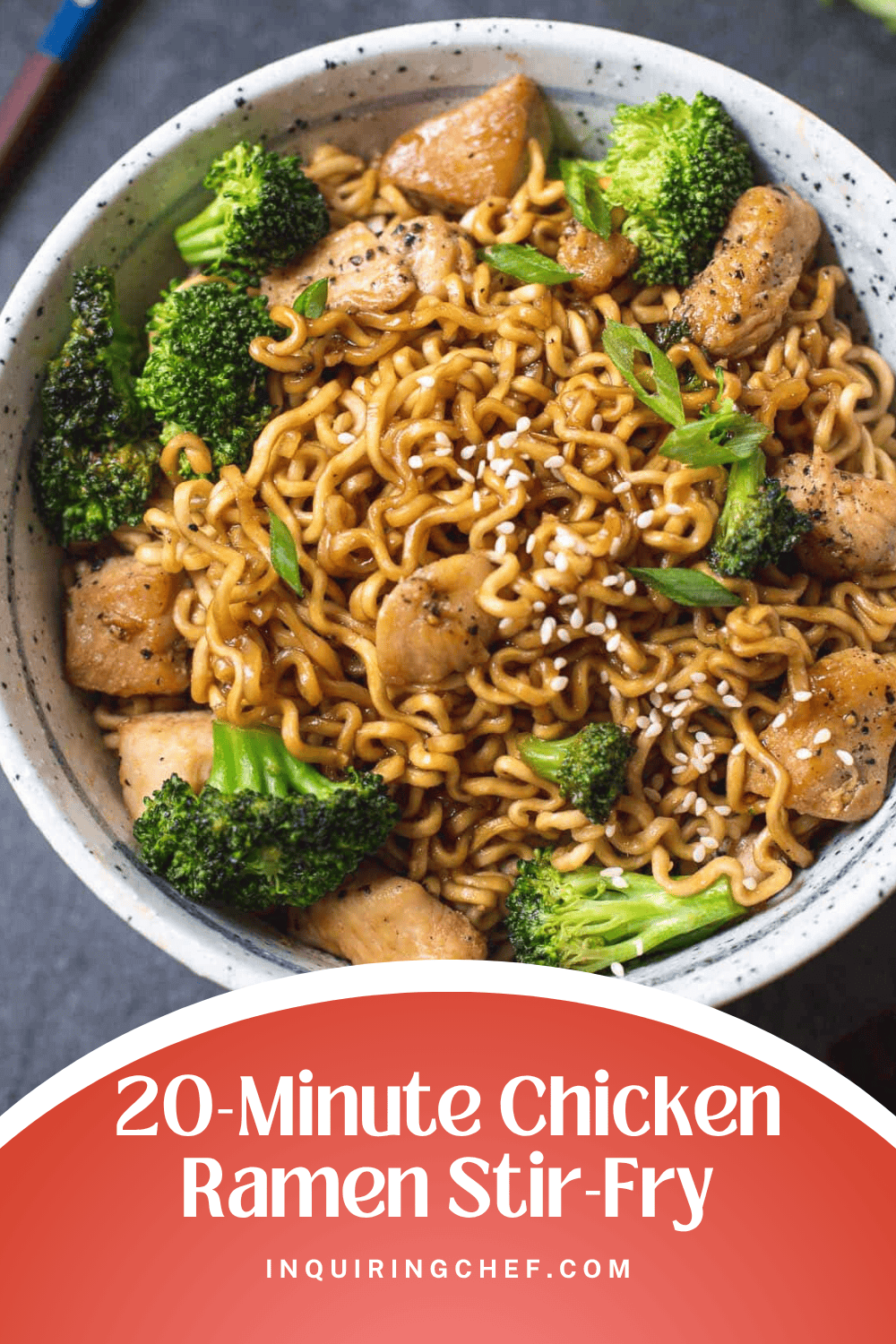 chicken ramen stir fry