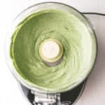 avocado crema in a food processor