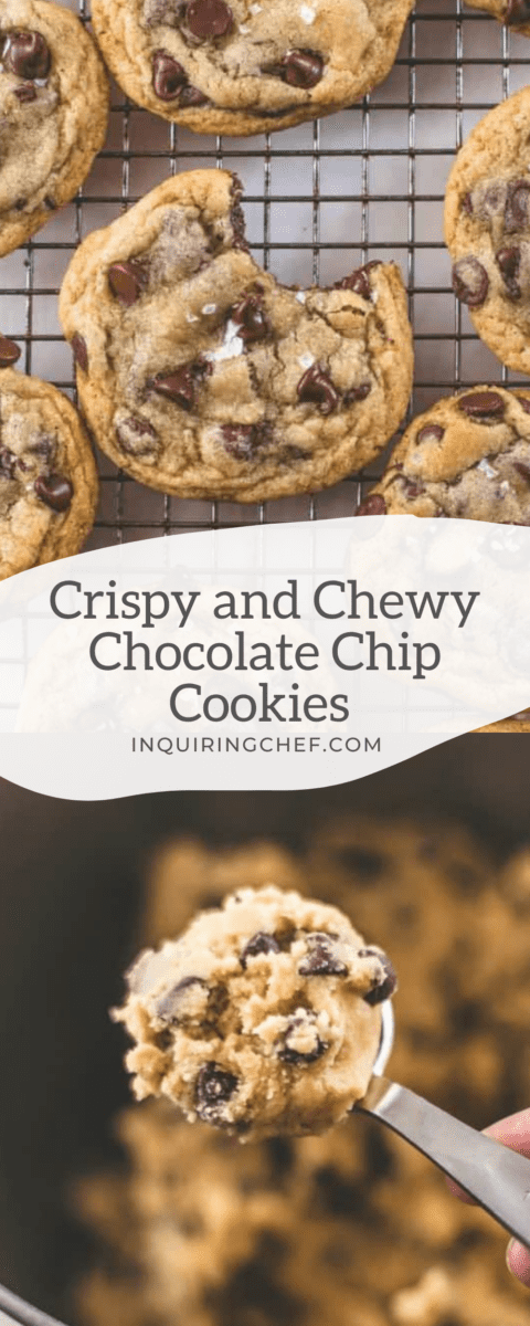 crispy and chewy chocolate chip cookies