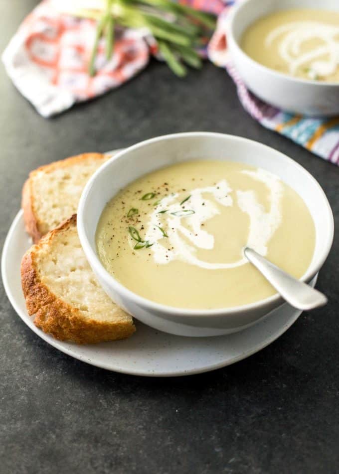 Instant Pot Potato Leek Soup