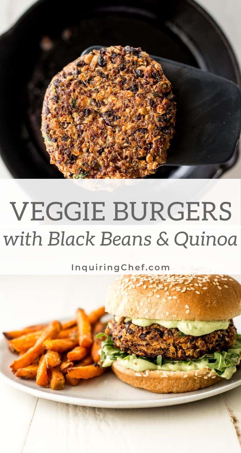 black bean and quinoa veggie burgers