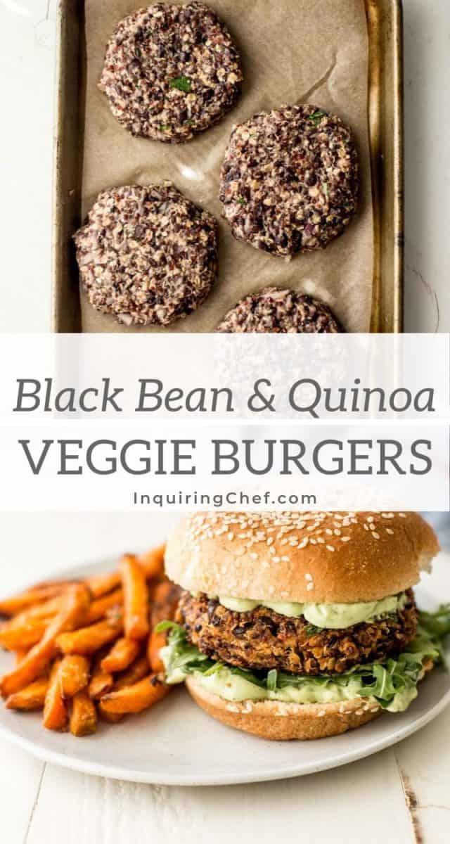 black bean and quinoa veggie burgers