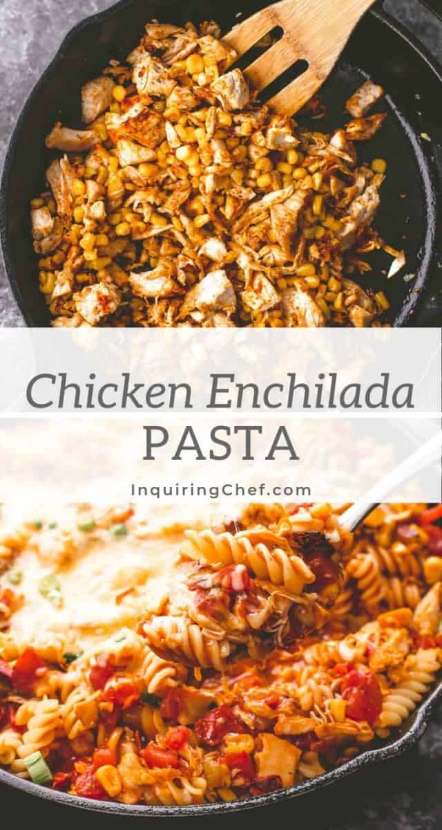 chicken enchilada pasta