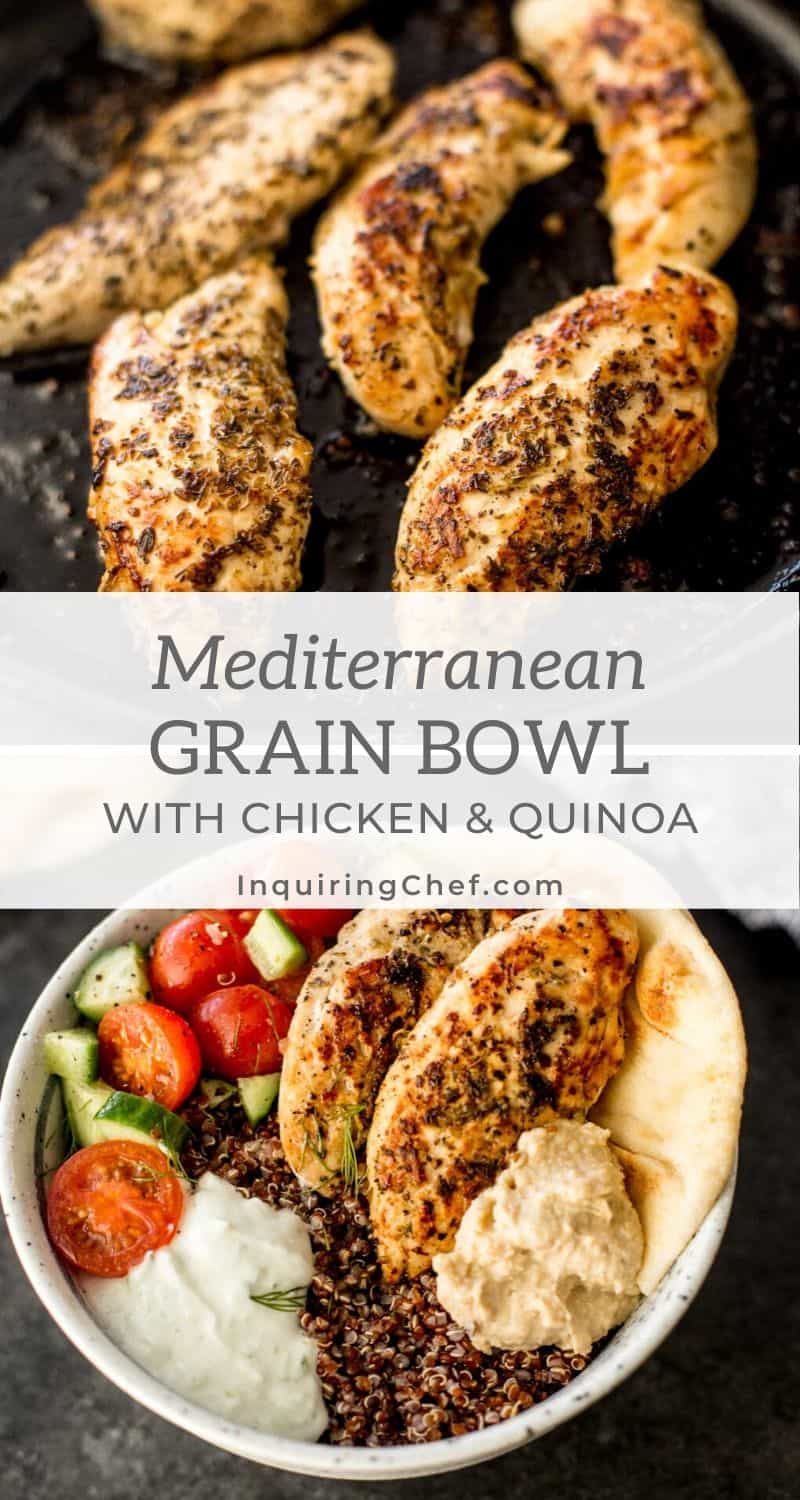mediterranean grain bowl