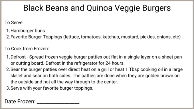 black bean and quinoa veggie burgers