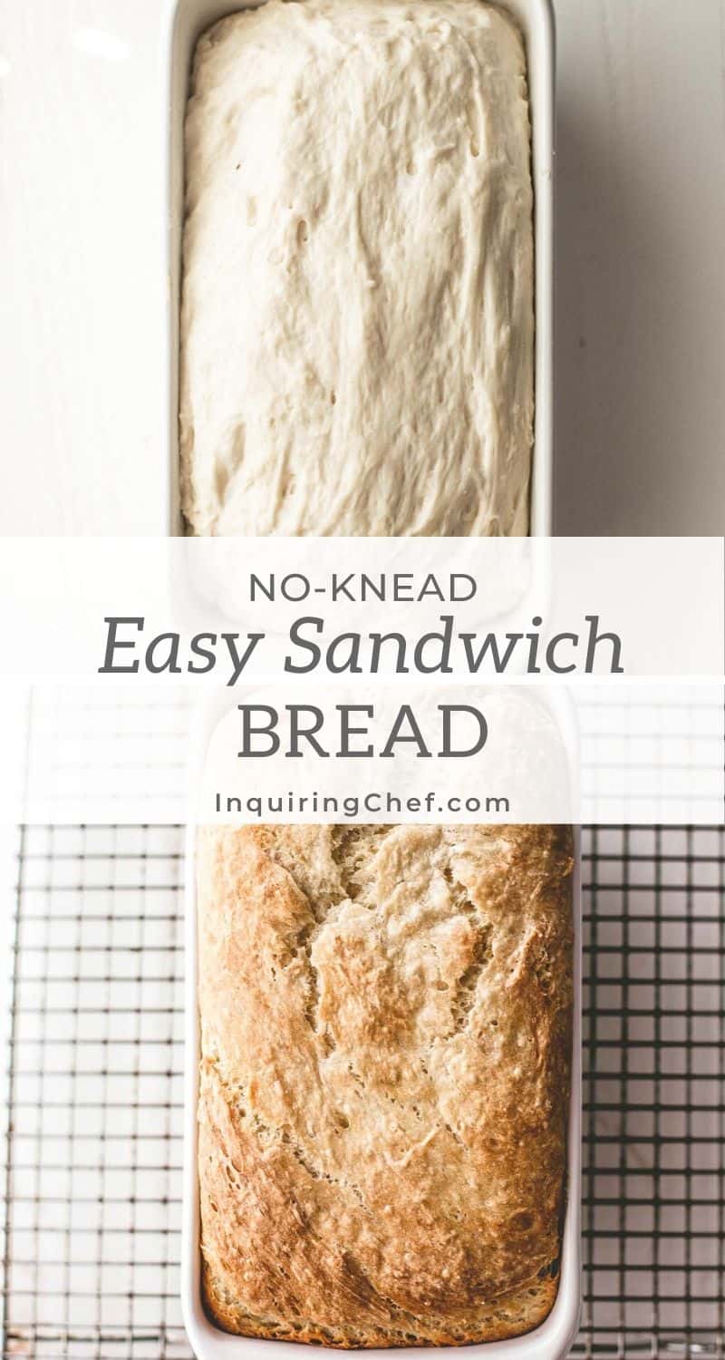 No-Knead Sandwich Bread