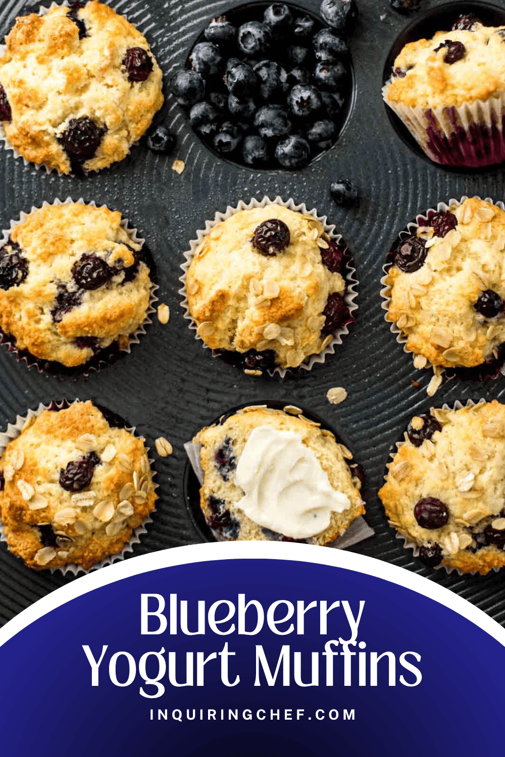 blueberry yogurt muffins