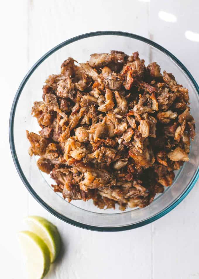 Slow cooker chicken carnitas