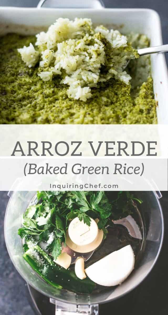 Baked Green Rice (Arroz Verde)