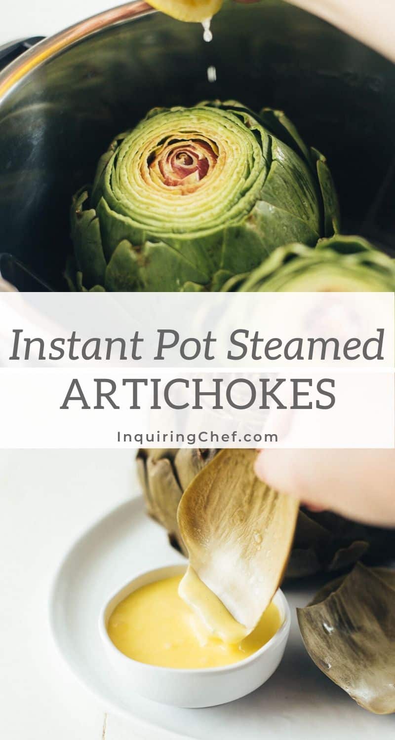 instant pot steamed artichokes