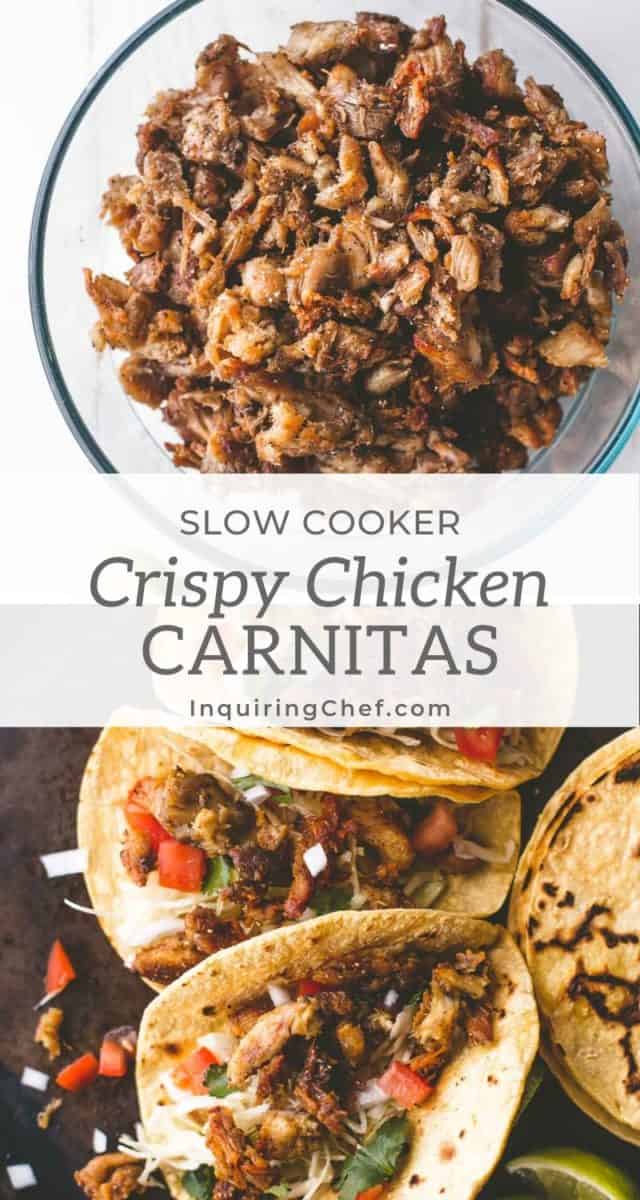 Slow Cooker Chicken Carnitas