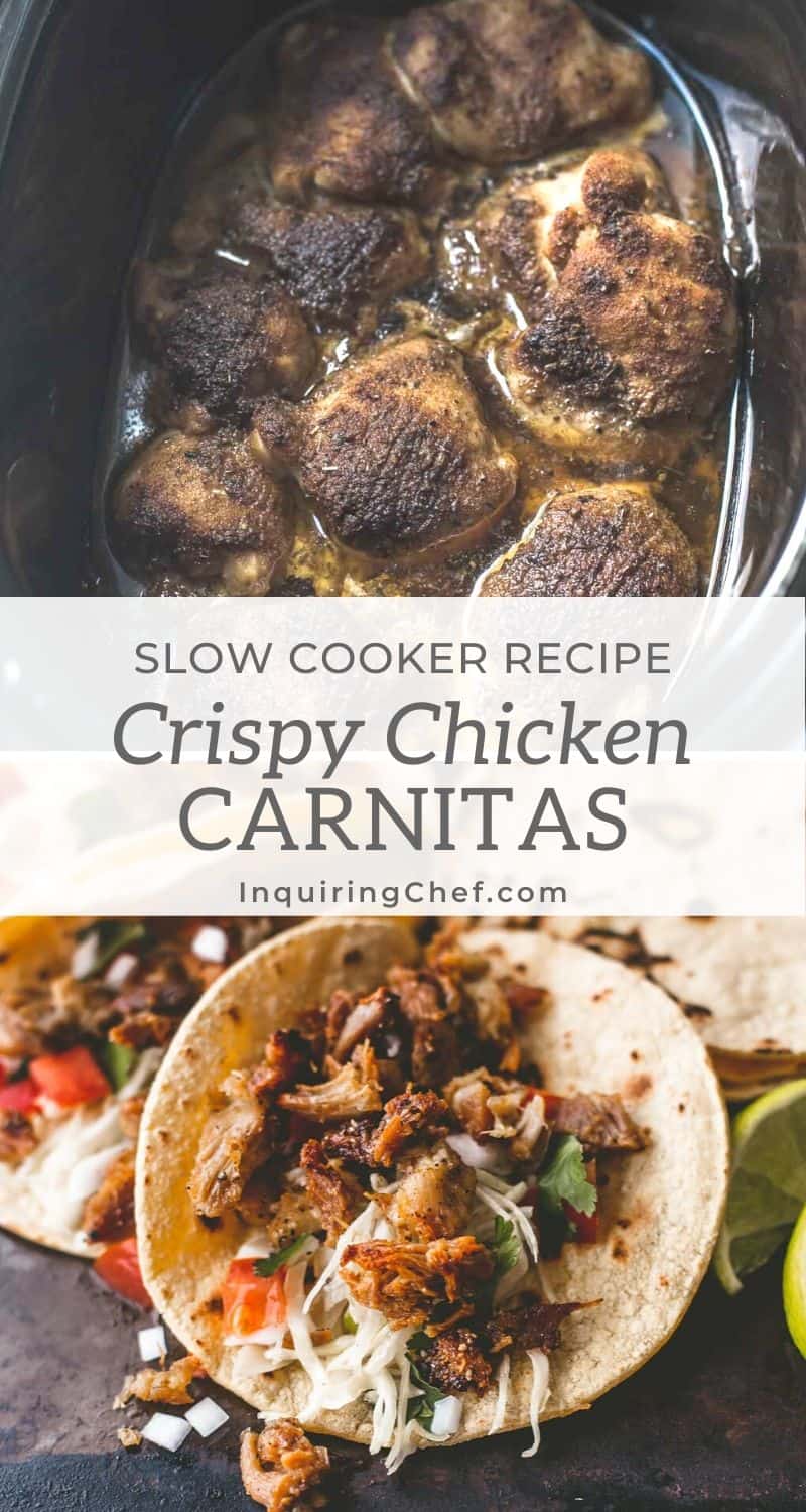 Slow Cooker Chicken Carnitas