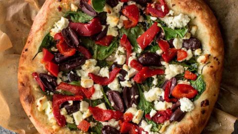 Feta Gyro Pizza Recipe - Food Dolls