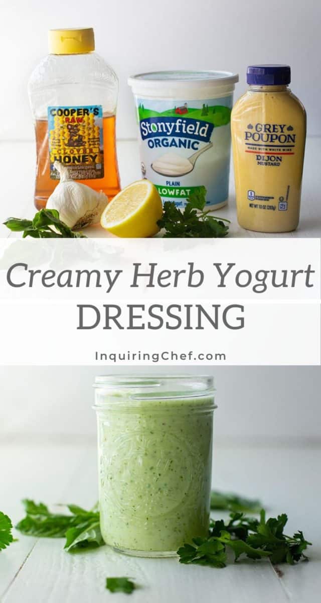 creamy herb yogurt dressing