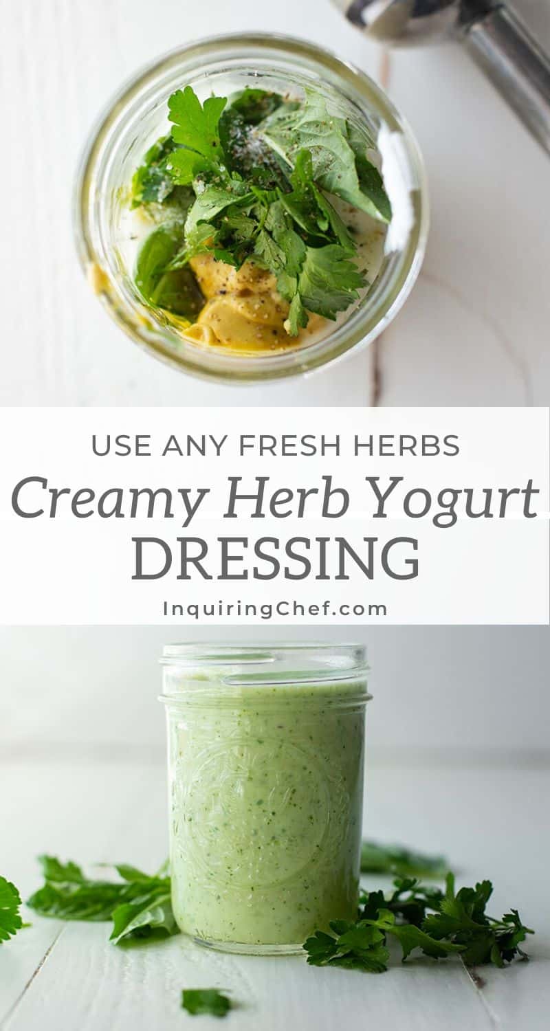 creamy herb yogurt dressing