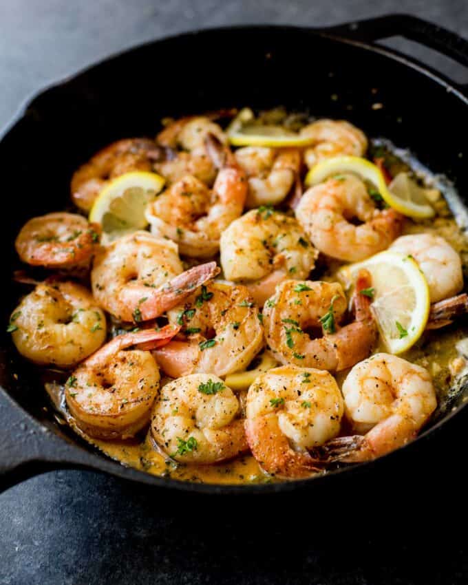 Lemony Garlic Butter Shrimp Inquiring Chef