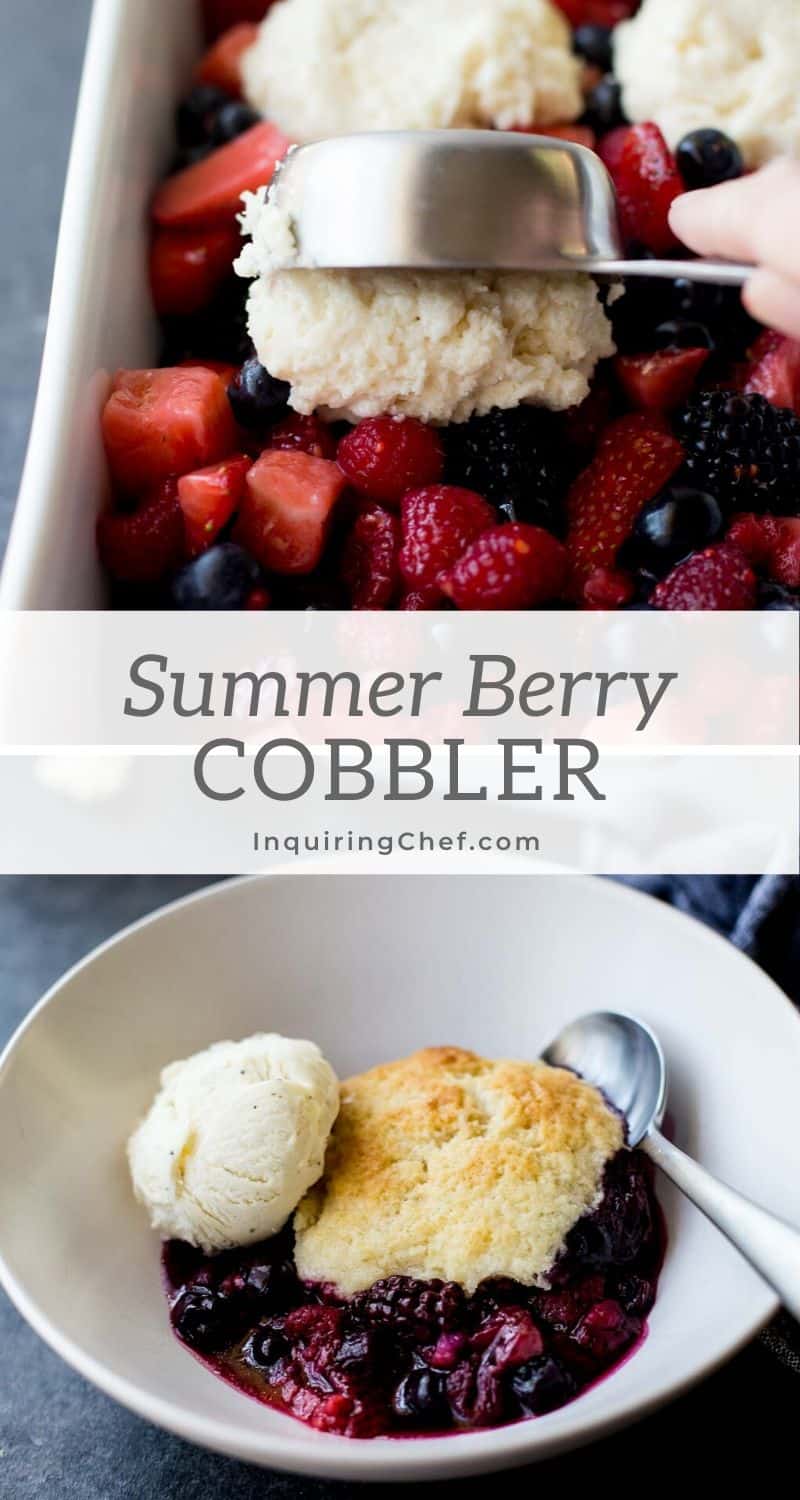 Simple Summer Berry Cobbler