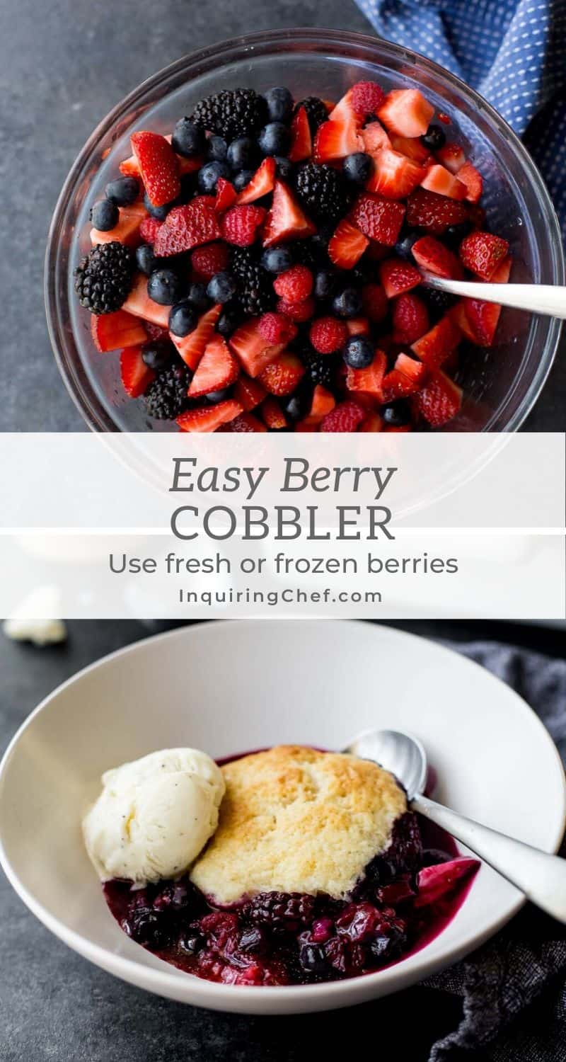 easy berry cobbler