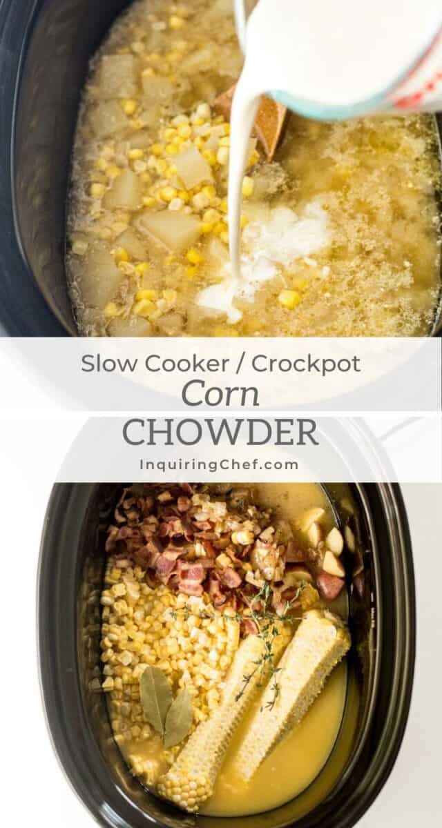 slow cooker corn chowder