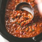 classic beef chili in the slow cooker