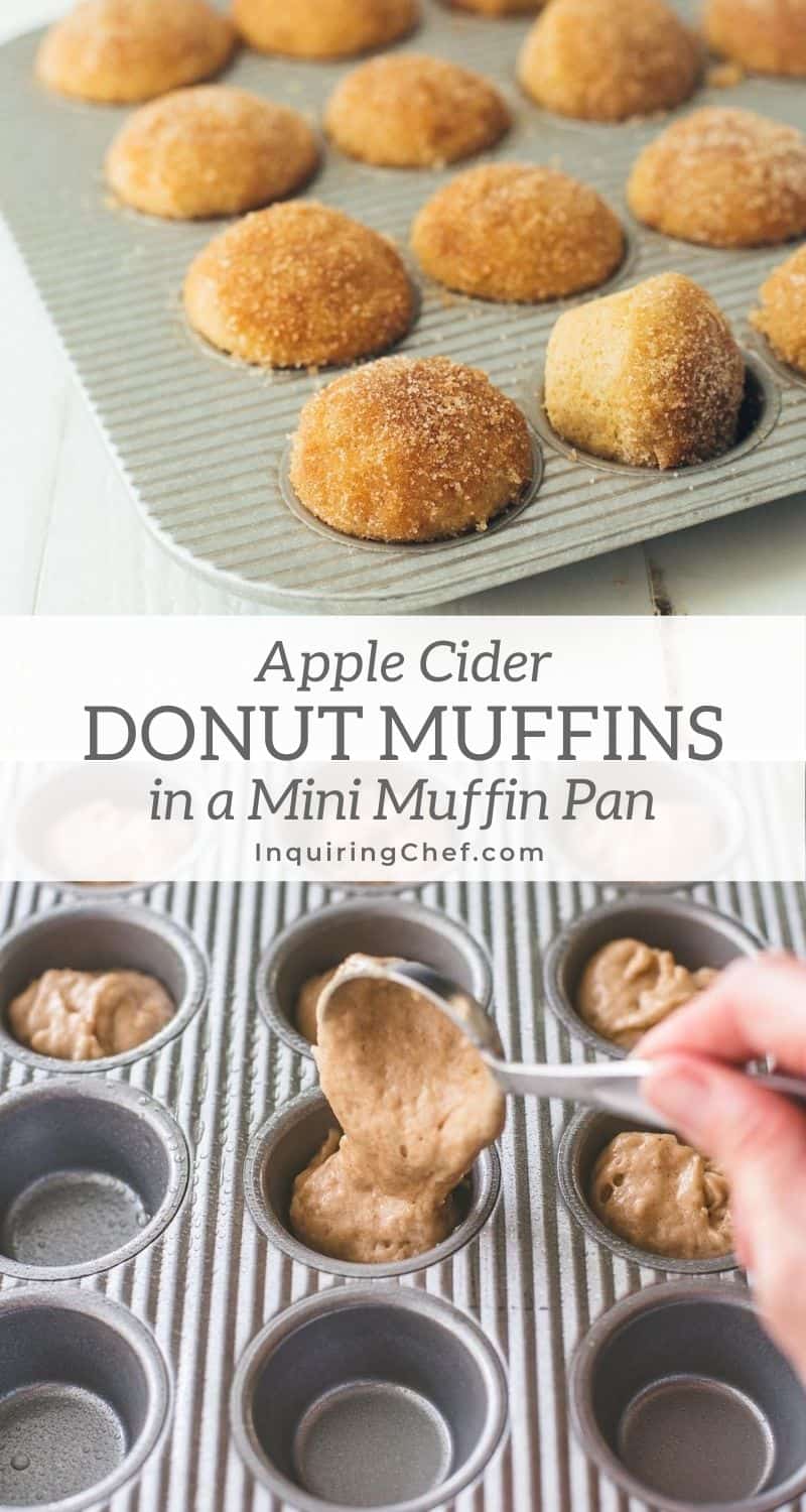 apple cider donut mini muffins