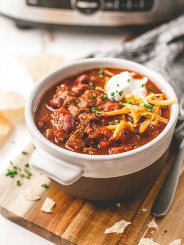 Make Classic Chili in the Slow Cooker Inquiring Chef