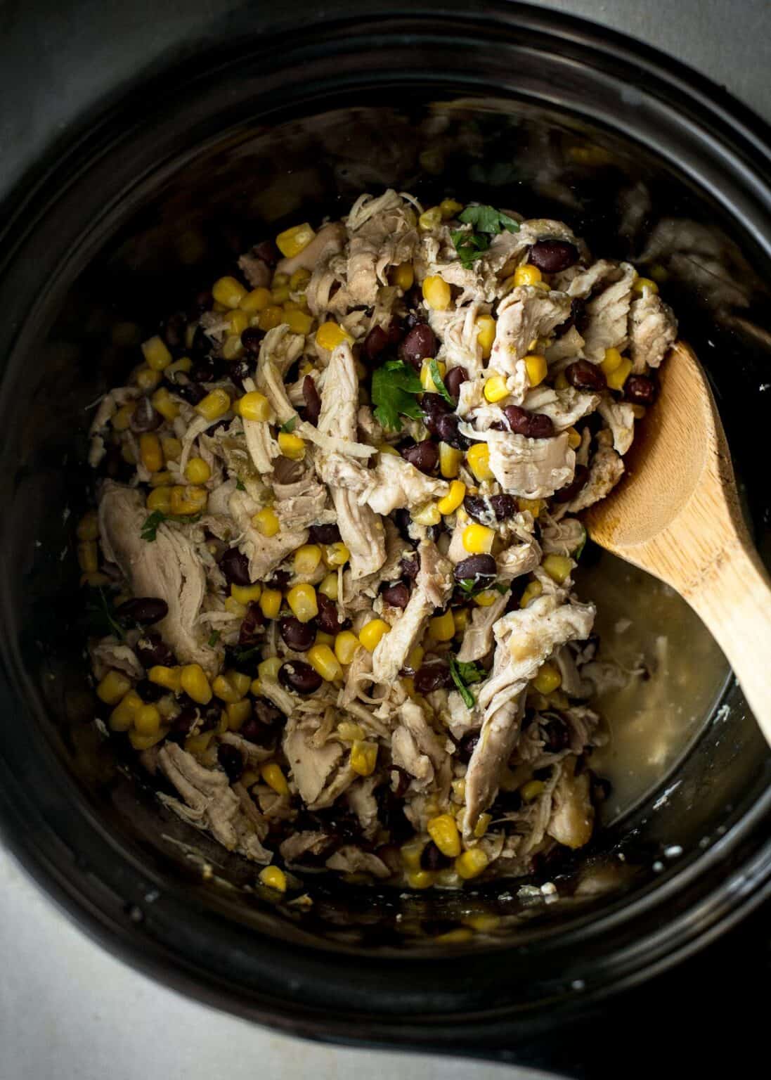 Slow Cooker Green Salsa Chicken