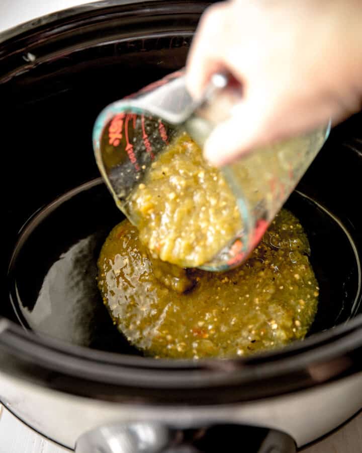 Slow Cooker Green Salsa Chicken