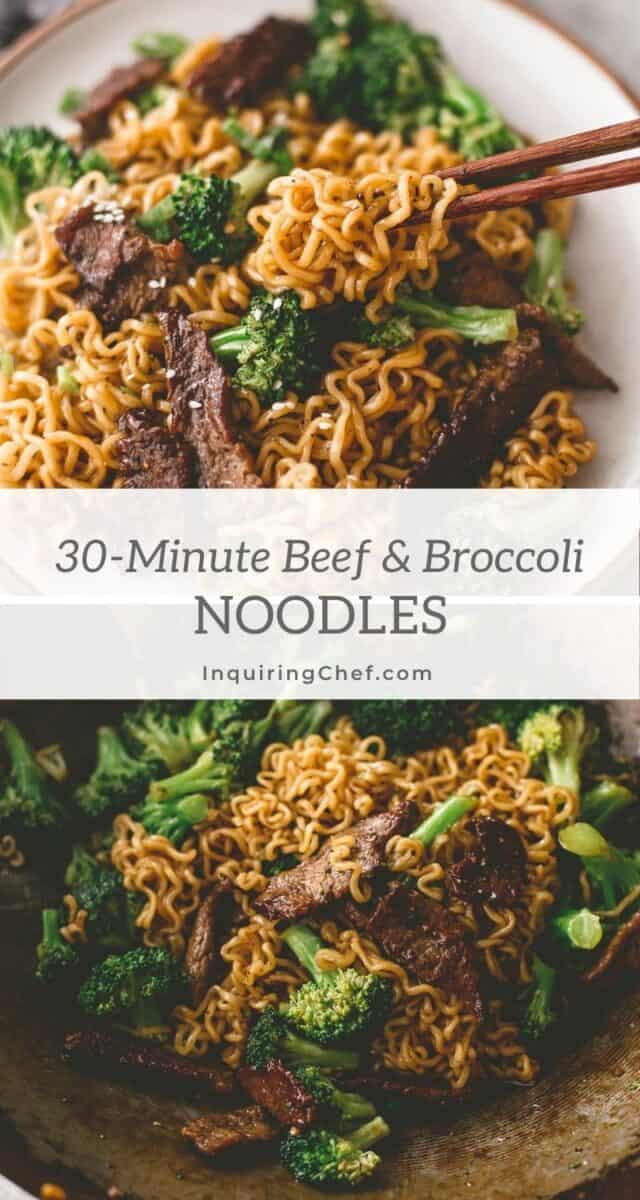 beef and broccoli ramen stir fry