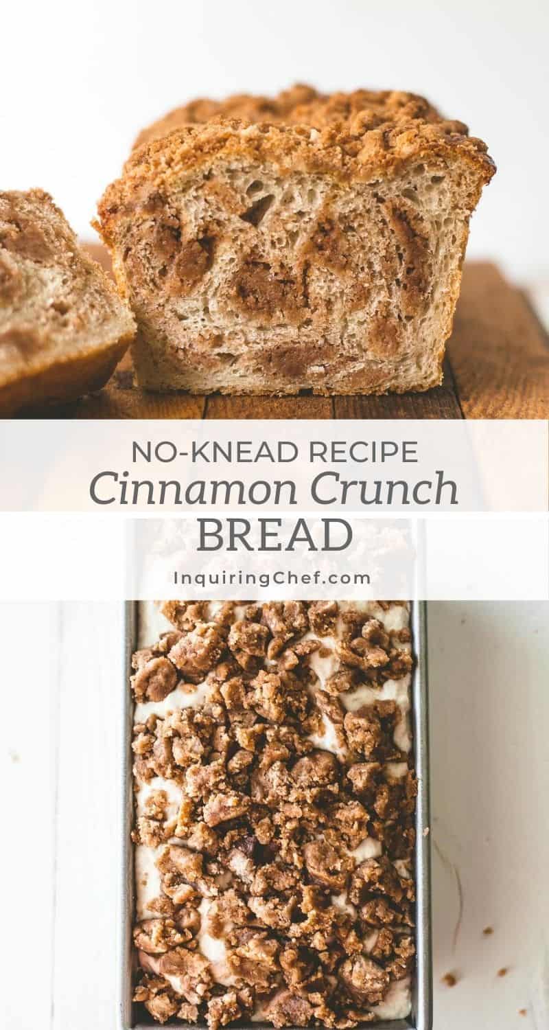 no knead cinnamon crunch bread