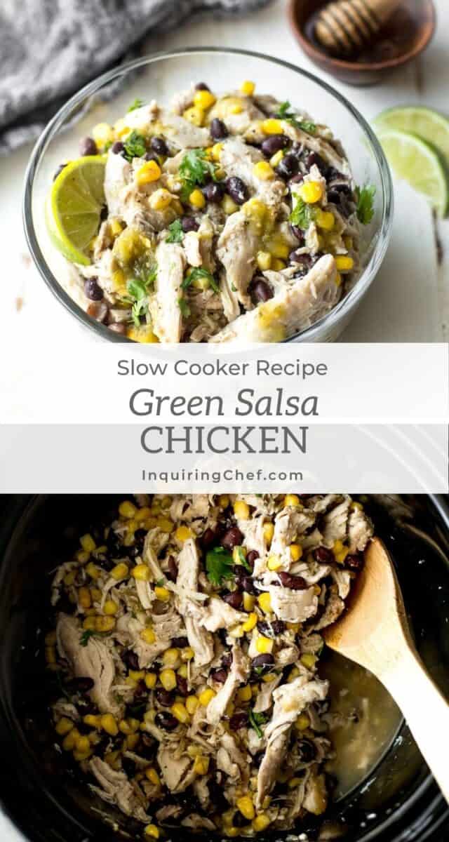 Slow Cooker Green Salsa Chicken