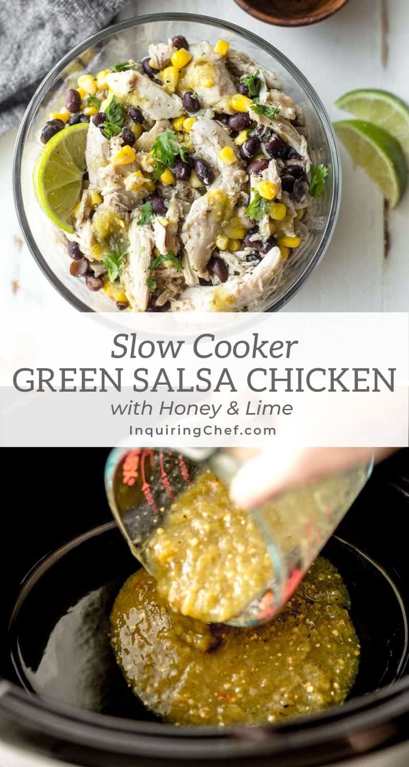 slow cooker green salsa chicken
