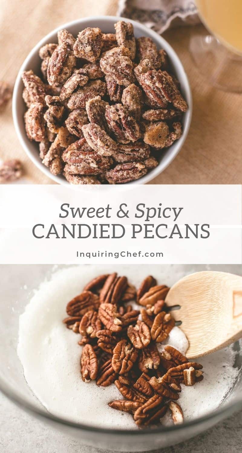 sweet and spicy candied pecans