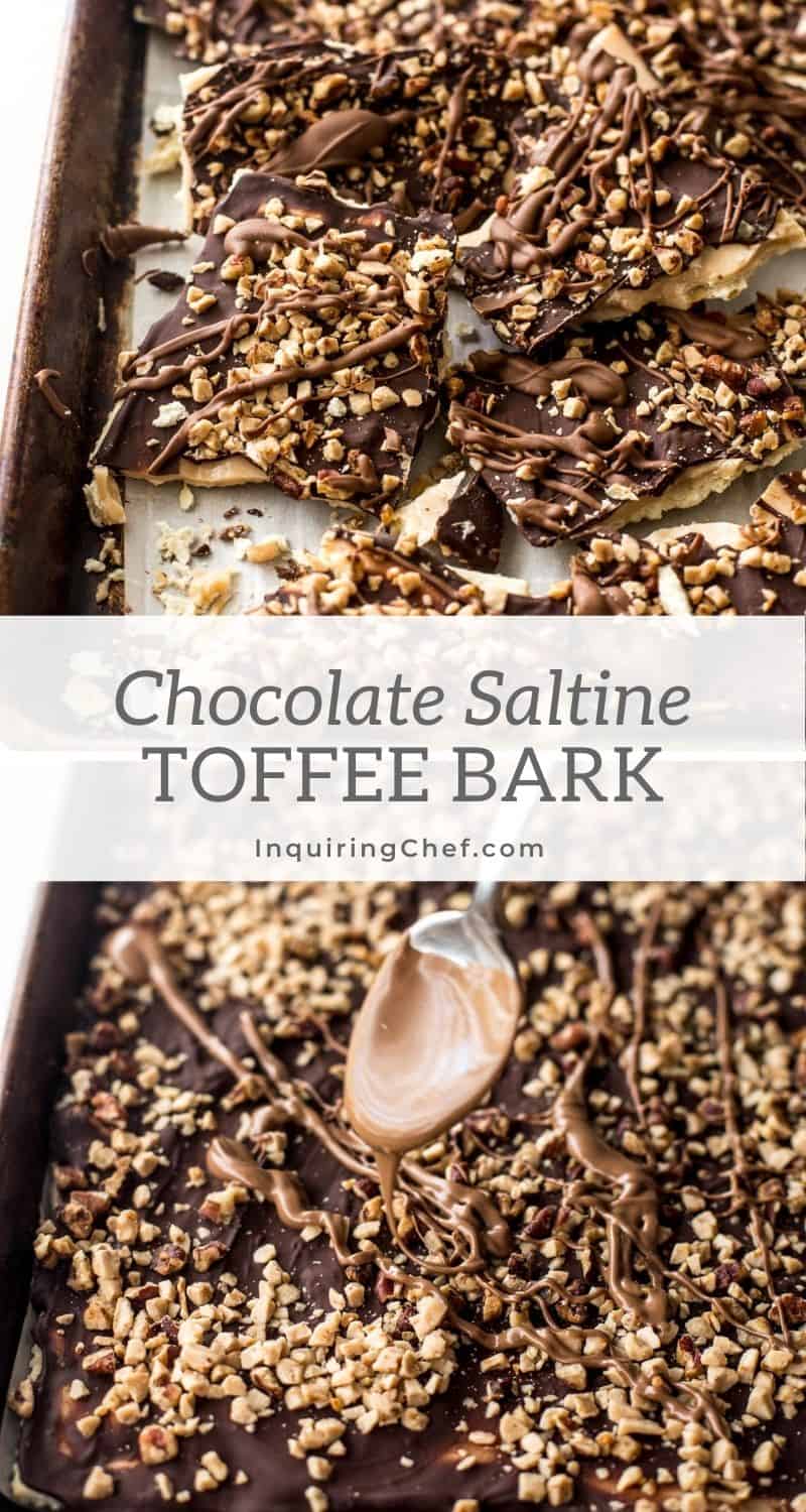 chocolate saltine toffee bark