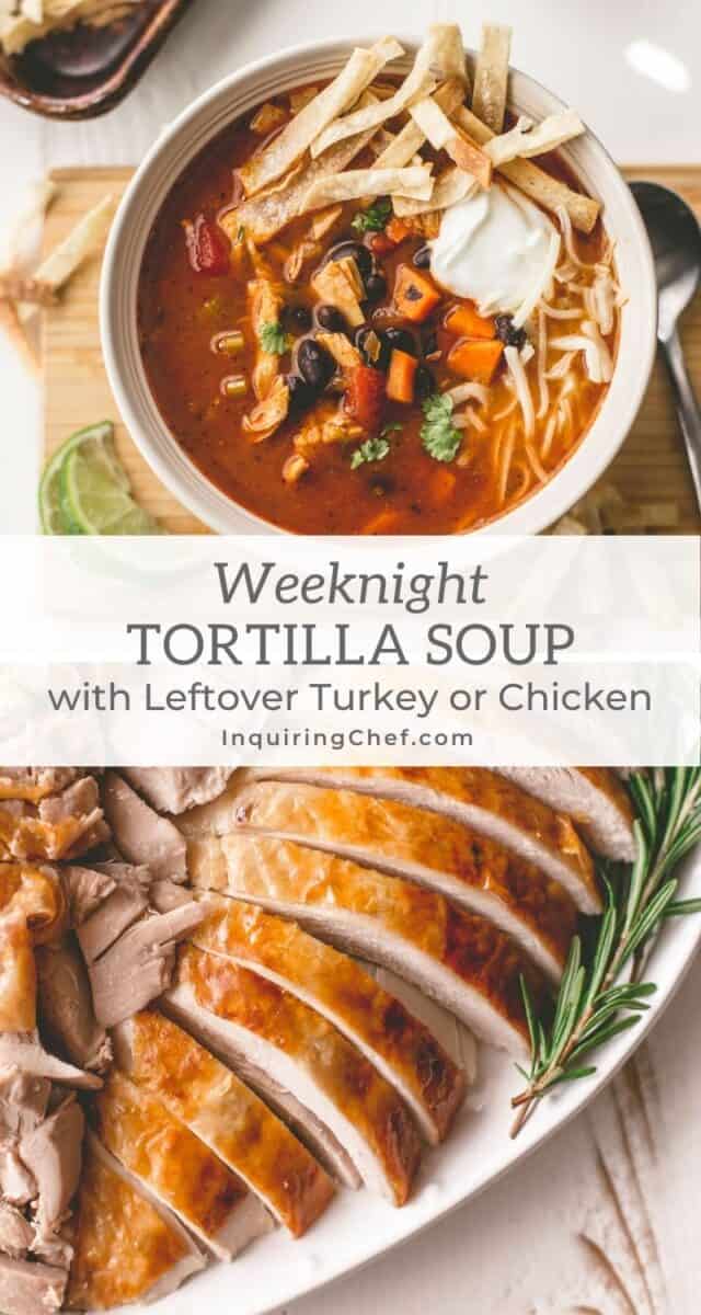 leftover turkey tortilla soup