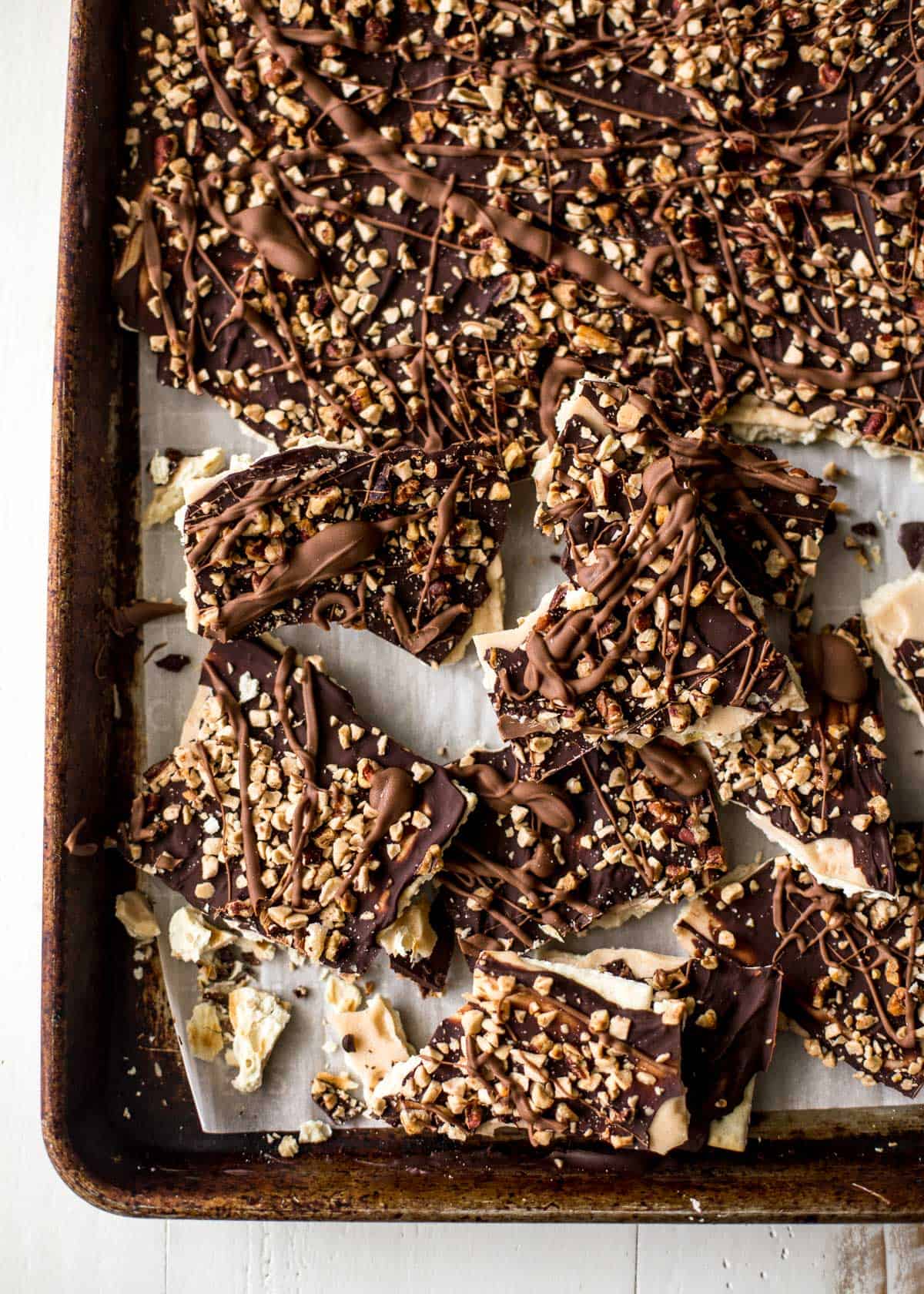 Chocolate Saltine Toffee Bark