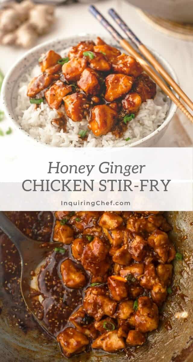 honey ginger chicken stir fry