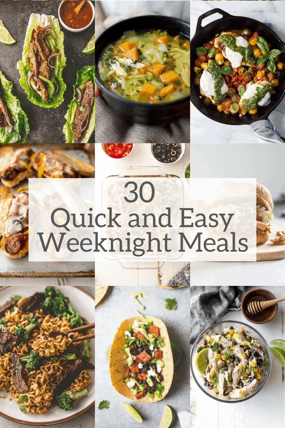 30 Quick and Easy Weeknight Meals